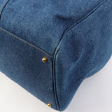 Chanel Vintage 1997 Denim CC Stitch 2-Way Boston Bag Indigo – Bags Junction