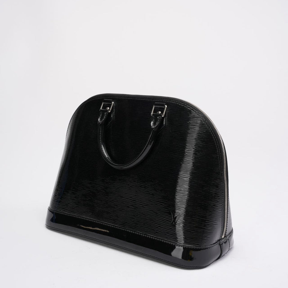 Louis Vuitton Black Epi Leather Alma MM Bag 2013