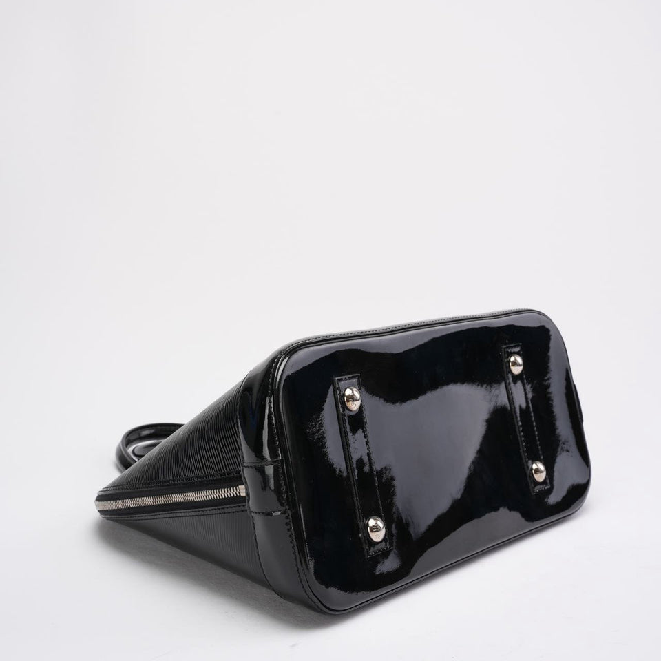 Louis Vuitton Black Epi Leather Alma MM Bag 2013