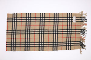 Burberry Scarf in Brown Checked Cashmere