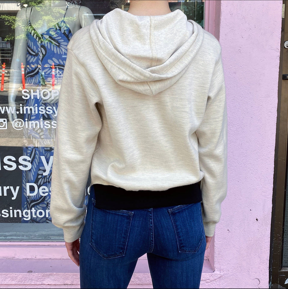 Louis Vuitton Light Beige Monogram Silk Hoodie - S (4/6)
