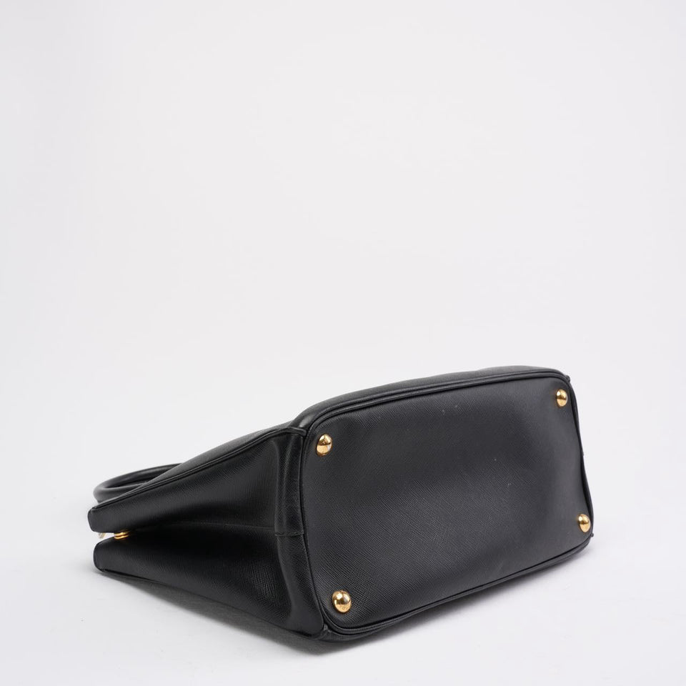 Prada Black Galleria Tote Bag Saffiano Leather