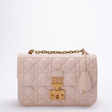 Christian Dior Pink Small Flap Shoulder Bag Lambskin 2017