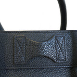 Mini Luggage in black with Silver Hardware