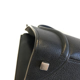 Mini Luggage in black with Silver Hardware