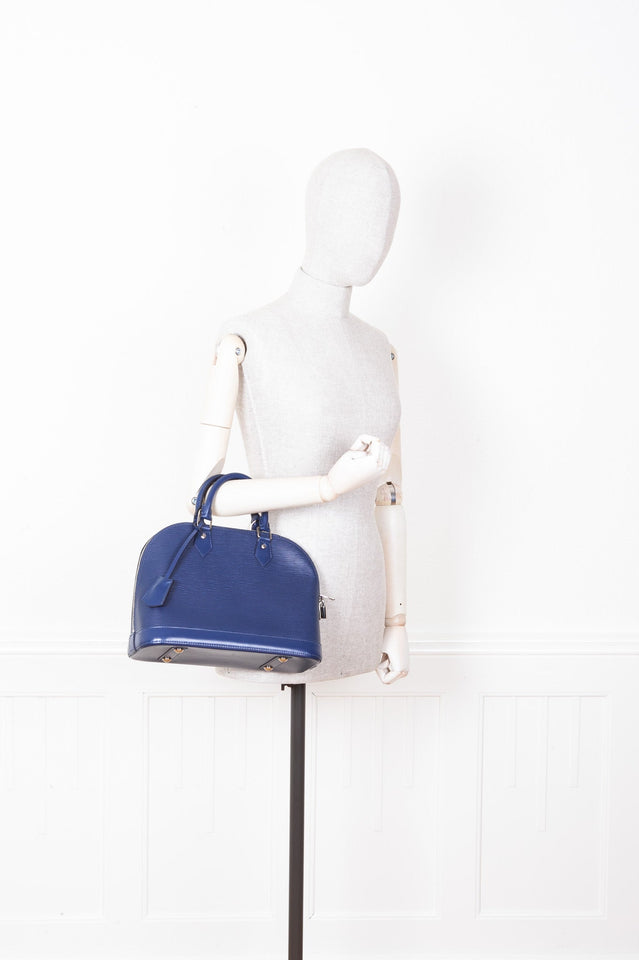 Louis Vuitton Alma PM Epi Indigo Handbag