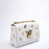 Louis Vuitton White Epi Leather Twist Love Lock Charms MM Bag 2018