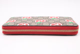 Gucci Long Wallet in GG Supreme Apples Canvas