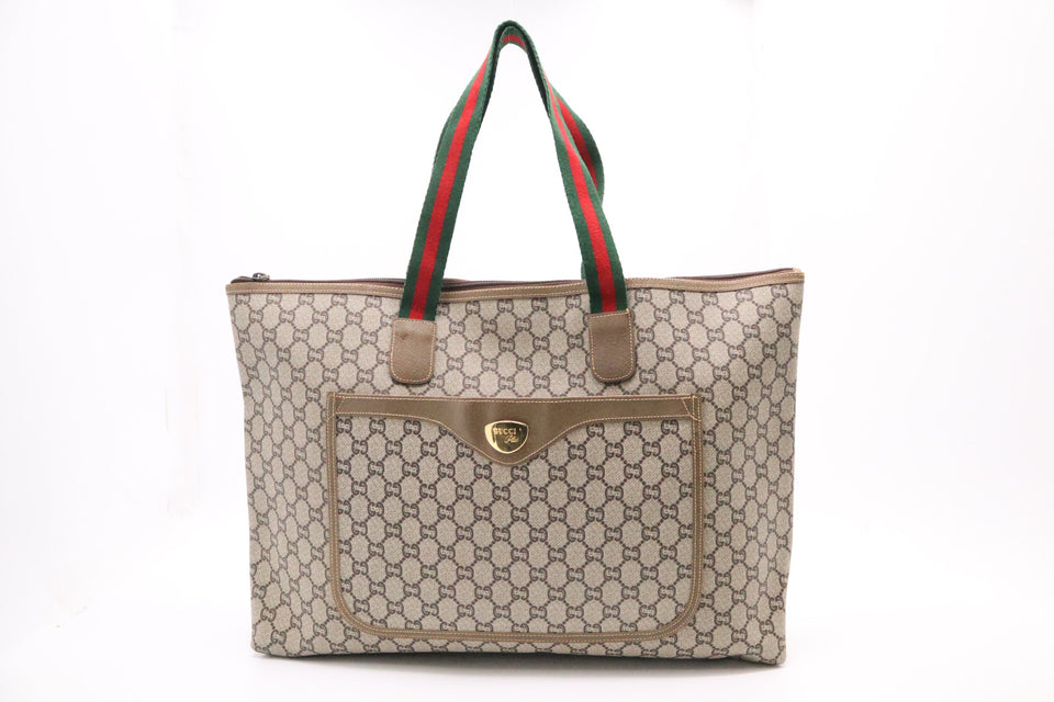 Gucci Plus Sherry Line Tote in GG Canvas