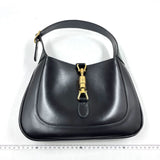 Gucci Jackie 1961 Black Leather Bag with Adjustable Strap