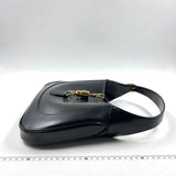 Gucci Jackie 1961 Black Leather Bag with Adjustable Strap