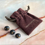 Louis Vuitton Trio of Logo Wood Stud Earrings