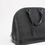 Louis Vuitton Black Epi Leather Alma MM Bag 2014