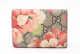 Gucci Key Case in Pink Blooms GG Canvas