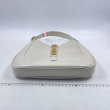 Gucci Jackie 1961 White Leather Bag with Adjustable Strap Size Small