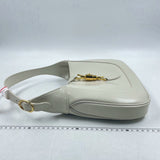 Gucci Jackie 1961 White Leather Bag with Adjustable Strap Size Small