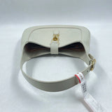 Gucci Jackie 1961 White Leather Bag with Adjustable Strap Size Small
