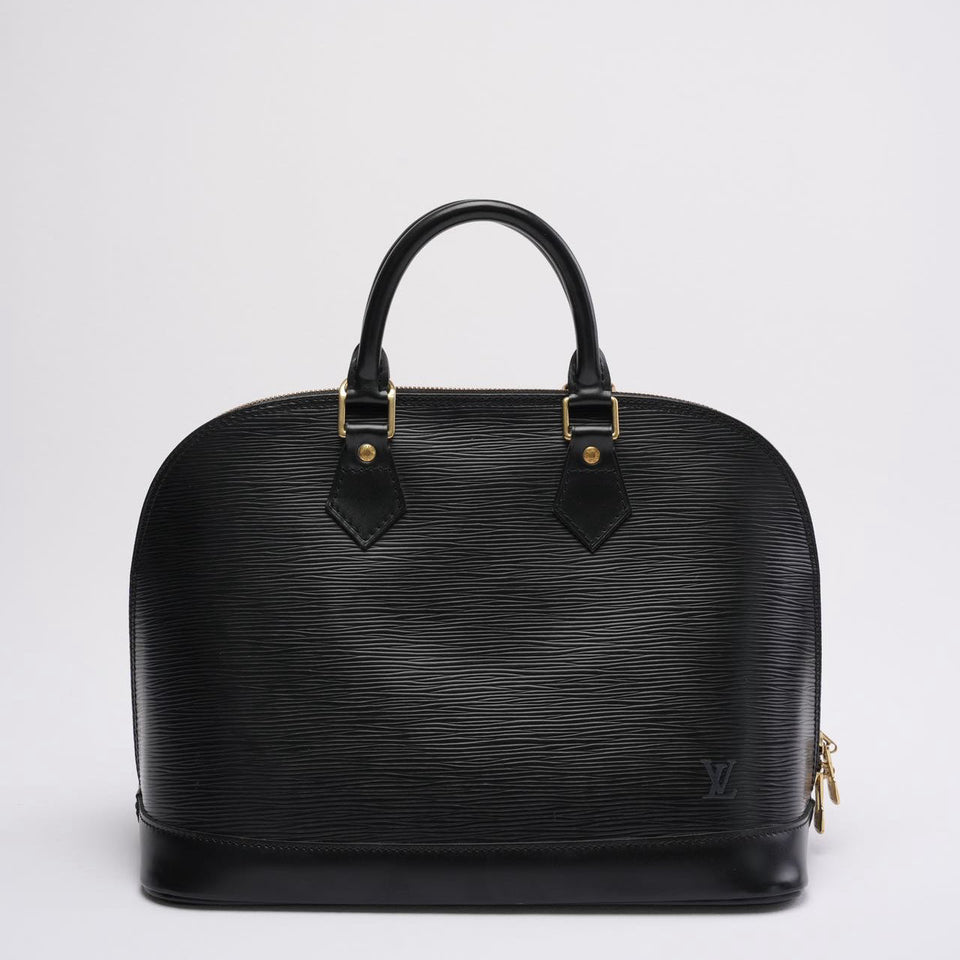 Louis Vuitton Black Vintage Epi Leather Alma PM Bag 1996
