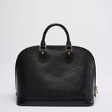 Louis Vuitton Black Vintage Epi Leather Alma PM Bag 1996