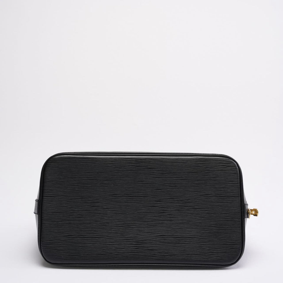 Louis Vuitton Black Vintage Epi Leather Alma PM Bag 1996