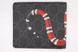Gucci Kingsnake Wallet in Black GG Supreme Canvas
