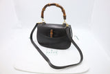 Gucci 1947 Bamboo Handbag in Brown Leather