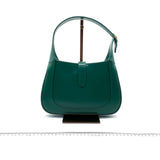 Gucci Jackie 1961 Green Leather Bag Small with Adjustable Strap