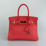 Hermes Birkin 30 Epsom Leather Rouge with Palladium Hardware