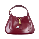 Gucci Jackie 1961 Burgundy Leather Bag Small with Adjustable Strap