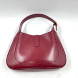 Gucci Jackie 1961 Burgundy Leather Bag Small with Adjustable Strap
