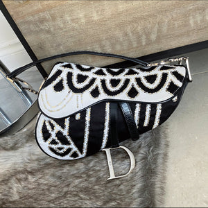 Christian Dior John Galliano Limited Edition Sequin Saddle Bag