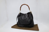 Gucci Bamboo Shoulder Bag in Brown Leather