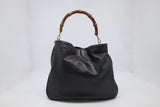Gucci Bamboo Shoulder Bag in Brown Leather