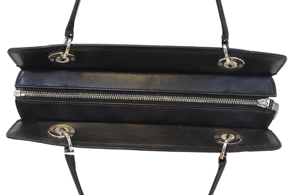 Christian Dior Black Studded Lady Dior Shoulder Bag