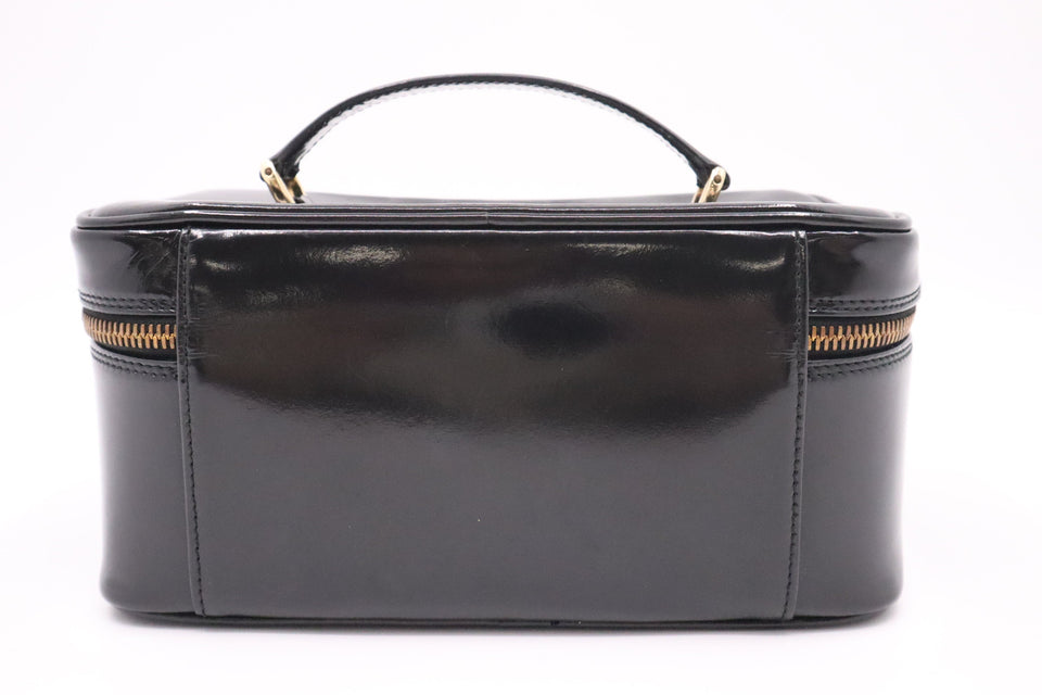 Gucci Vanity Bag in Black Patent Leather
