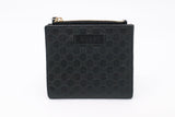 Gucci Compact Wallet in Black Micro Guccissima Leather