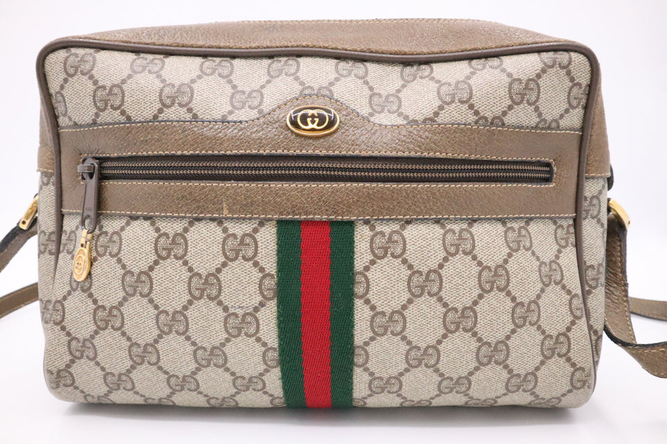 Gucci Ophidia Crossbody in GG Supreme Canvas