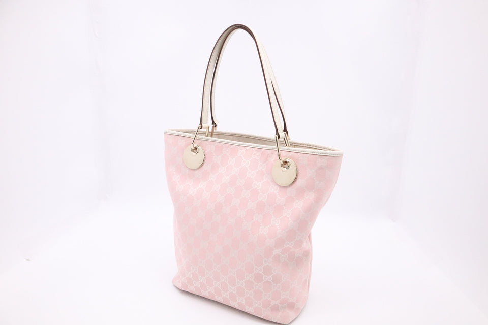 Gucci Tote Bag in Pink GG Canvas