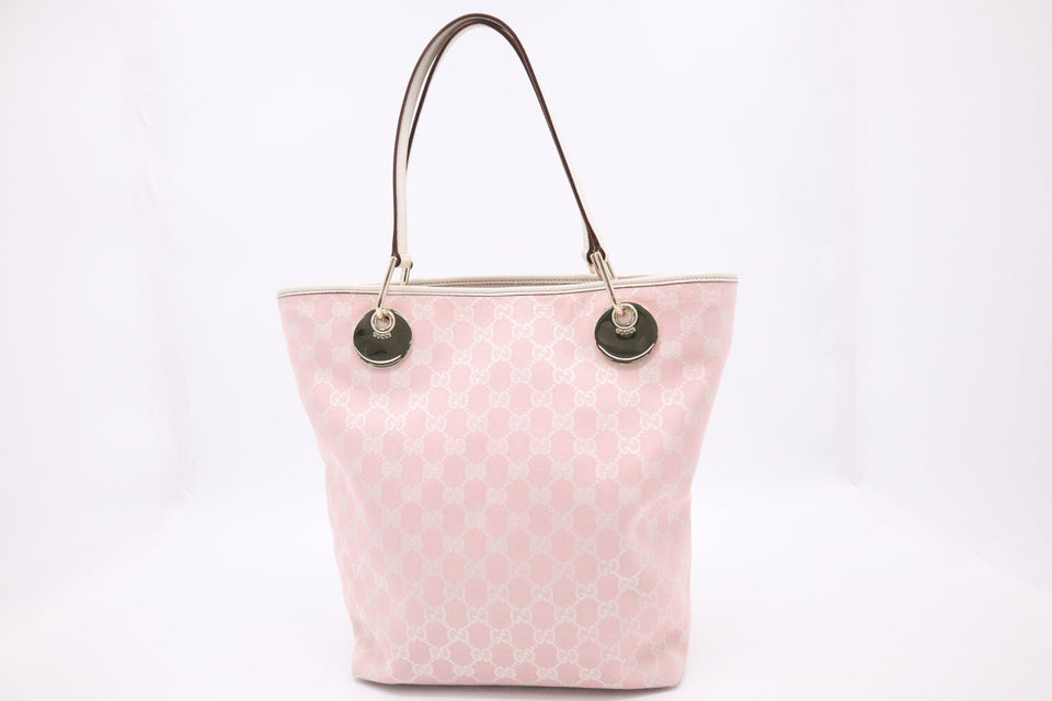 Gucci Tote Bag in Pink GG Canvas
