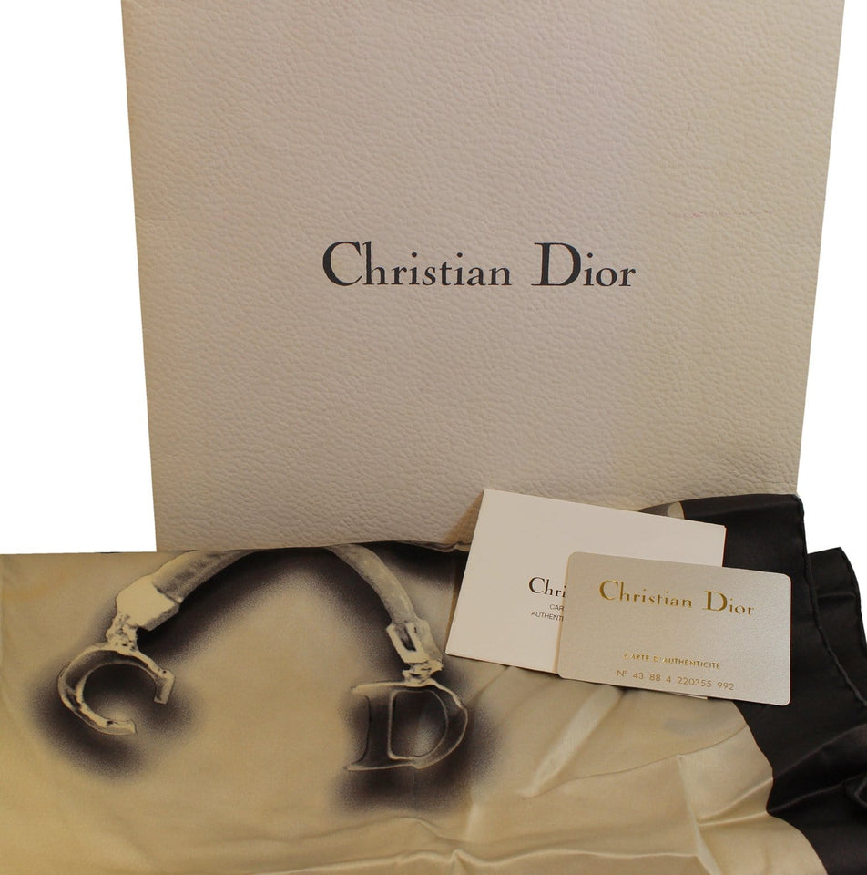 Christian Dior Black Almond scarf