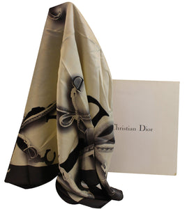 Christian Dior Black Almond scarf