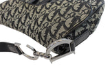 Christian Dior Denim Logo Double Saddle Bag with Pouch