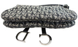 Christian Dior Denim Logo Double Saddle Bag with Pouch