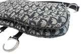Christian Dior Denim Logo Double Saddle Bag with Pouch