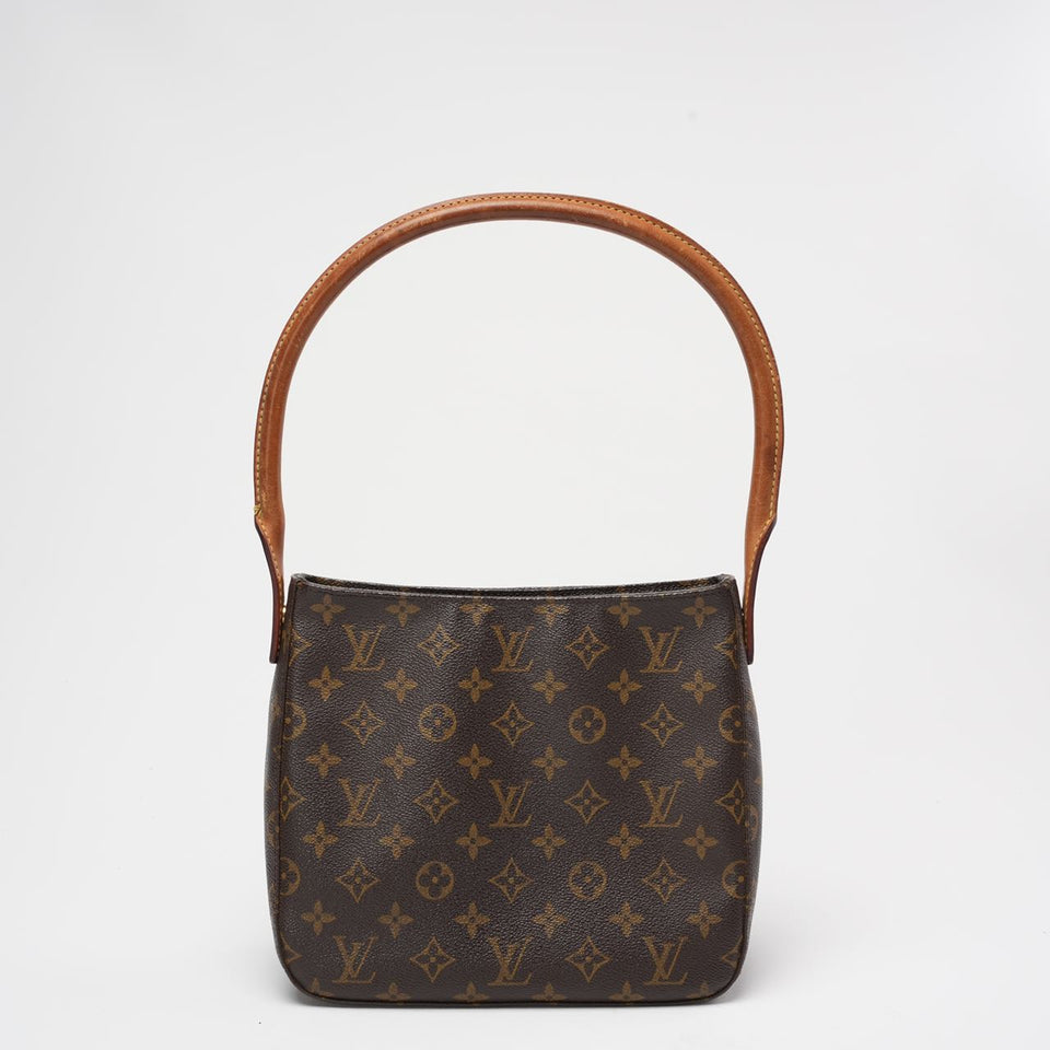 Louis Vuitton Brown Vintage Monogram Looping MM Shoulder Bag