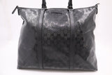 Gucci Boston Bag in Black Imprime Canvas