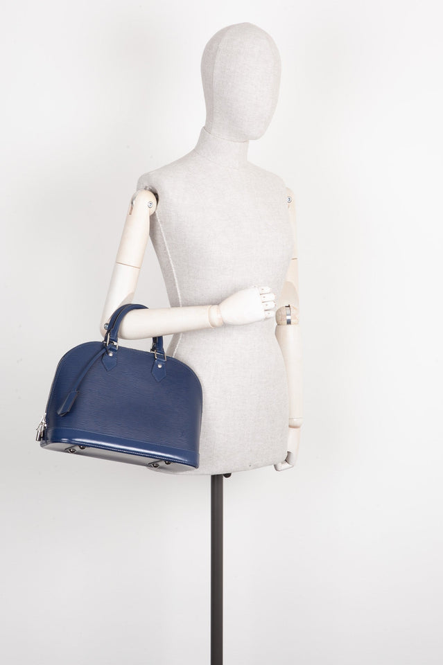 Louis Vuitton Alma PM Bag Epi Indigo