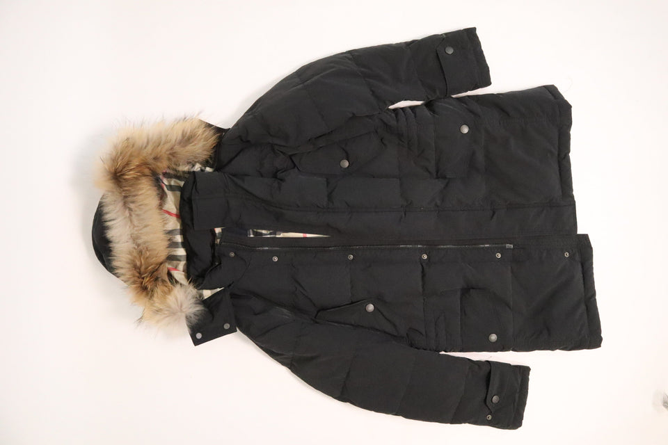Burberry Black Down Coat