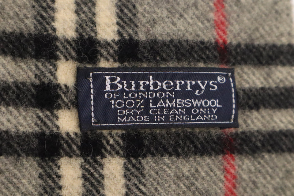 Burberry Scarf in Gray Lambswool