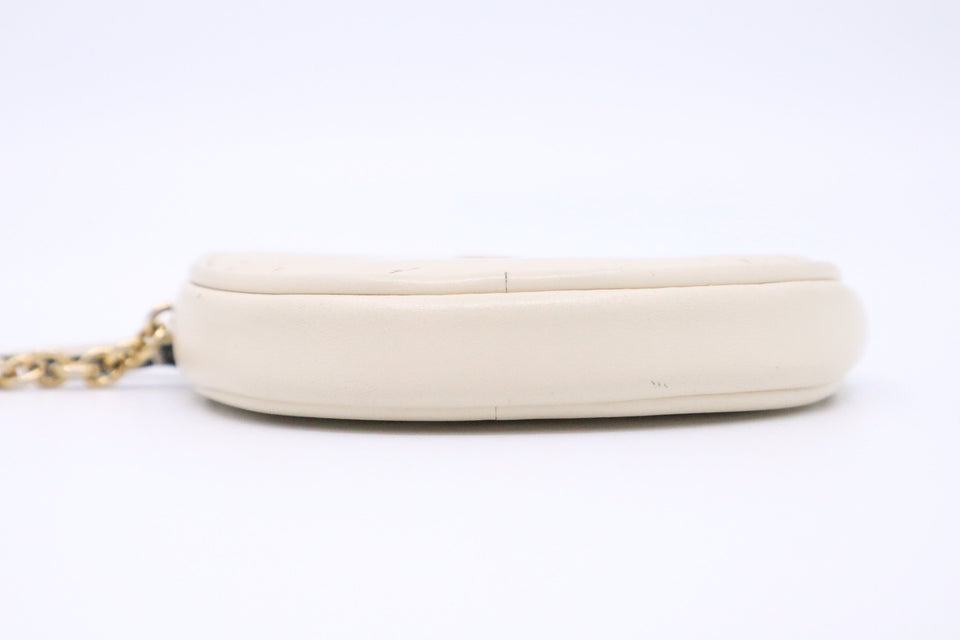 Gucci Marmont Coin Case in White Leather